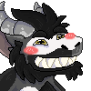 Goat Blushy Emote (GoatMunchy on Twitter)